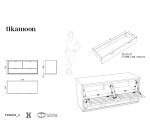 Meuble TV Senson Oak en chêne massif L 120 cm