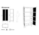 Armoire en pin et cannage Ninon