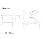 Table Jonàk en teck massif L 180 x P 80 cm, 6 à 8 personnes