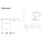 Table basse Edene en teck massif, rectangulaire 120 x 80 cm