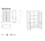 Bahut en teck massif L 110 cm Minimalys