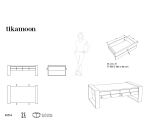 Table basse Minimalys en teck massif, rectangulaire 120 x 70 cm
