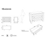 Commode de rangement en teck massif Minimalys