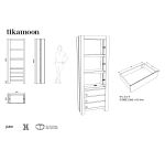Bibliothèque en teck massif Edene