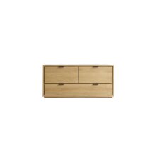 Meuble TV Senson Oak en chêne massif L 120 cm