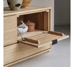 Meuble TV Senson Oak en chêne massif L 120 cm