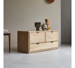 Meuble TV Senson Oak en chêne massif L 120 cm
