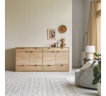 Buffet en chêne massif L 200 cm Senson