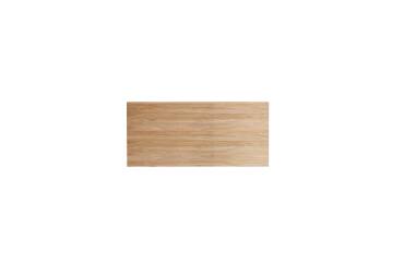 Tête de lit avec rangements en bois de teck Bertie H 80 x L 166 x P 25 cm