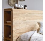 Tête de lit avec rangements en bois de teck Bertie H 80 x L 166 x P 25 cm