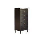 Chiffonnier Anika en métal noir