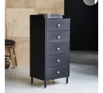 Chiffonnier Anika en métal noir