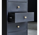 Chiffonnier Anika en métal noir