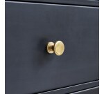 Chiffonnier Anika en métal noir