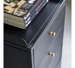 Chiffonnier Anika en métal noir