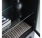 Vitrine haute Emil en métal H 212 cm, noir