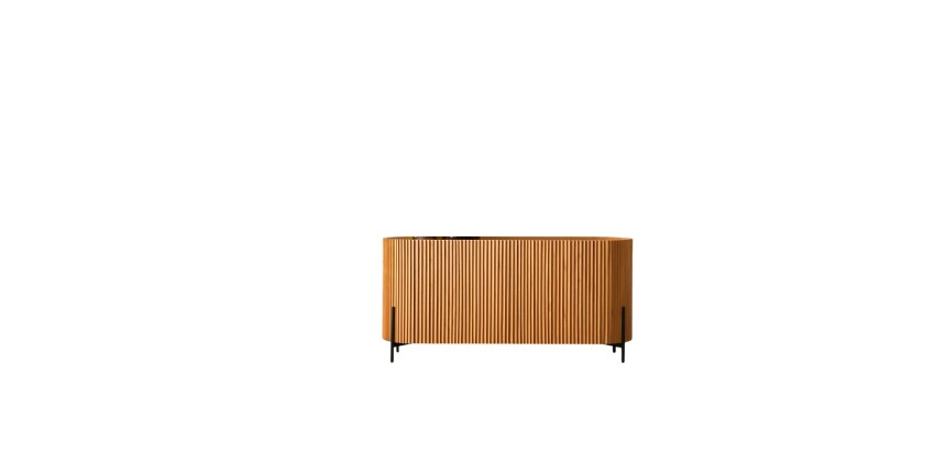 Buffet en bois de mindi Lou H 71 x L 150 x P 45 cm