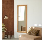 Miroir psyché en bois de teck Tona H 60 x L 160 x P 2 cm