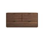 Meuble TV en bois de noyer Senson H 55 x L 120 x P 44,5 cm