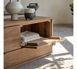 Meuble TV en bois de noyer Senson H 55 x L 120 x P 44,5 cm