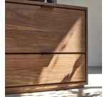 Meuble TV en bois de noyer Senson H 55 x L 120 x P 44,5 cm