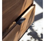 Meuble TV en bois de noyer Senson H 55 x L 120 x P 44,5 cm