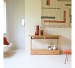 Console Clovis en chêne massif