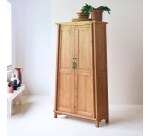 Armoire de rangement en pin massif recyclé Yuki
