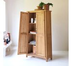 Armoire de rangement en pin massif recyclé Yuki