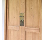 Armoire de rangement en pin massif recyclé Yuki