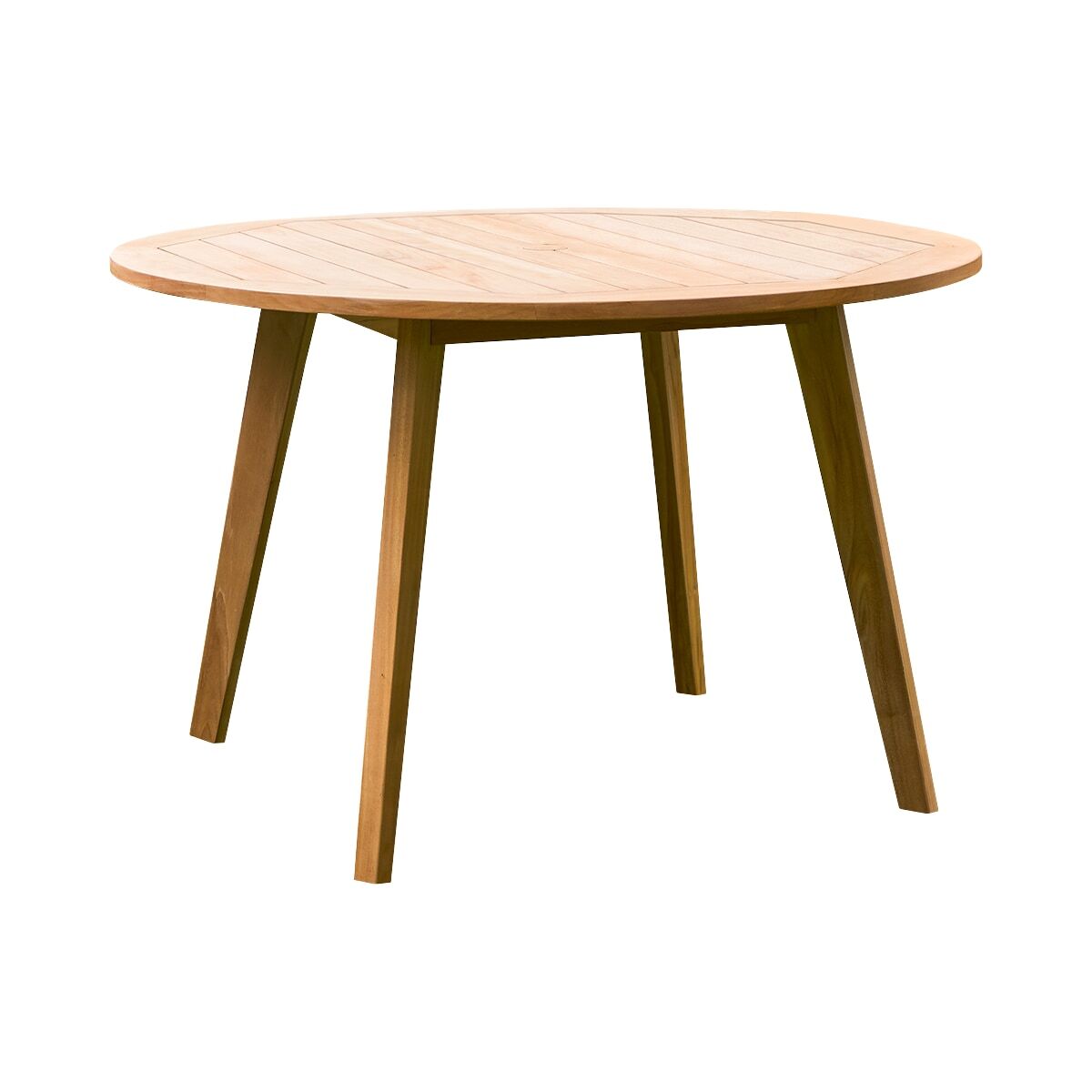 Table de jardin Mila en teck massif Ø 120 cm