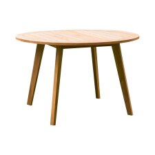 Table de jardin Mila en teck massif Ø 120 cm