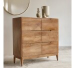 Commode de rangement en manguier massif Gabrielle