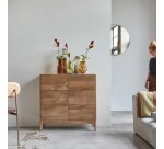 Commode de rangement en manguier massif Gabrielle