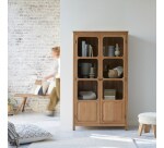 Armoire de rangement en chêne massif Marthe