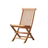 Ensemble de 2 chaises de jardin en acacia massif capri