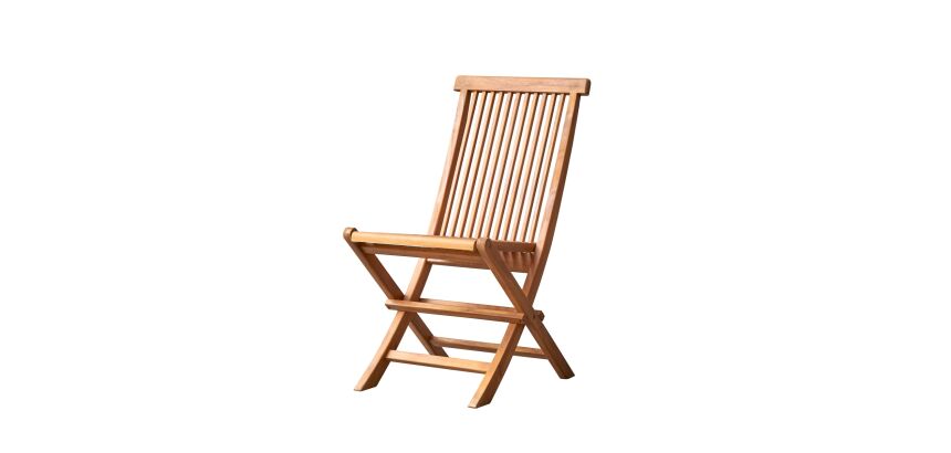 Ensemble de 2 chaises de jardin en acacia massif capri