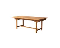 Table de jardin Capri en acacia massif, rectangulaire à rallonges 100 x 300 cm