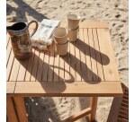 Table de jardin pliable Capri en acacia massif 2 à 4 personnes