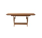 Table d'extérieur extensible en bois d'acacia 4-6 pers Capri H 75 x L 120 x P 70 cm