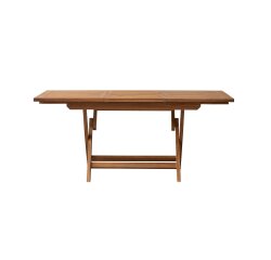 Table d'extérieur extensible en bois d'acacia 4-6 pers Capri H 75 x L 120 x P 70 cm