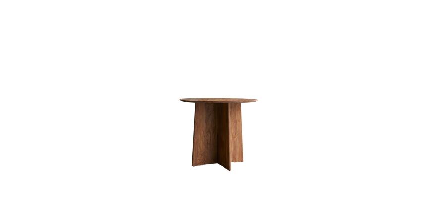 Table en bois de palissandre Anja H 76 x L 91 x P 91 cm