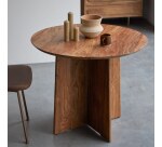 Table en bois de palissandre Anja H 76 x L 91 x P 91 cm