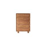 Chiffonnier de rangement en acacia massif olga