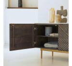 Buffet en manguier massif et terrazzo L 180 cm Bilal