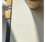 Bahut en manguier massif et terrazzo L 80 cm Bilal