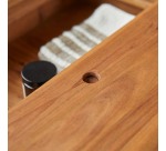 Table basse Bonnie en acacia massif, rectangulaire 120 x 68 cm