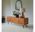 Meuble tv en acacia massif 180 cm bonnie