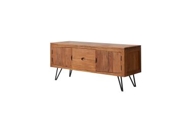 Meuble TV en acacia massif L 150 cm Bonnie