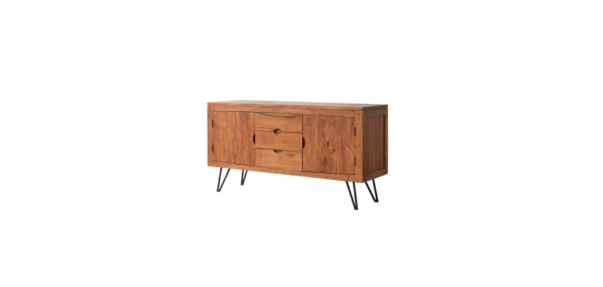 Buffet en acacia massif L 150 cm Bonnie